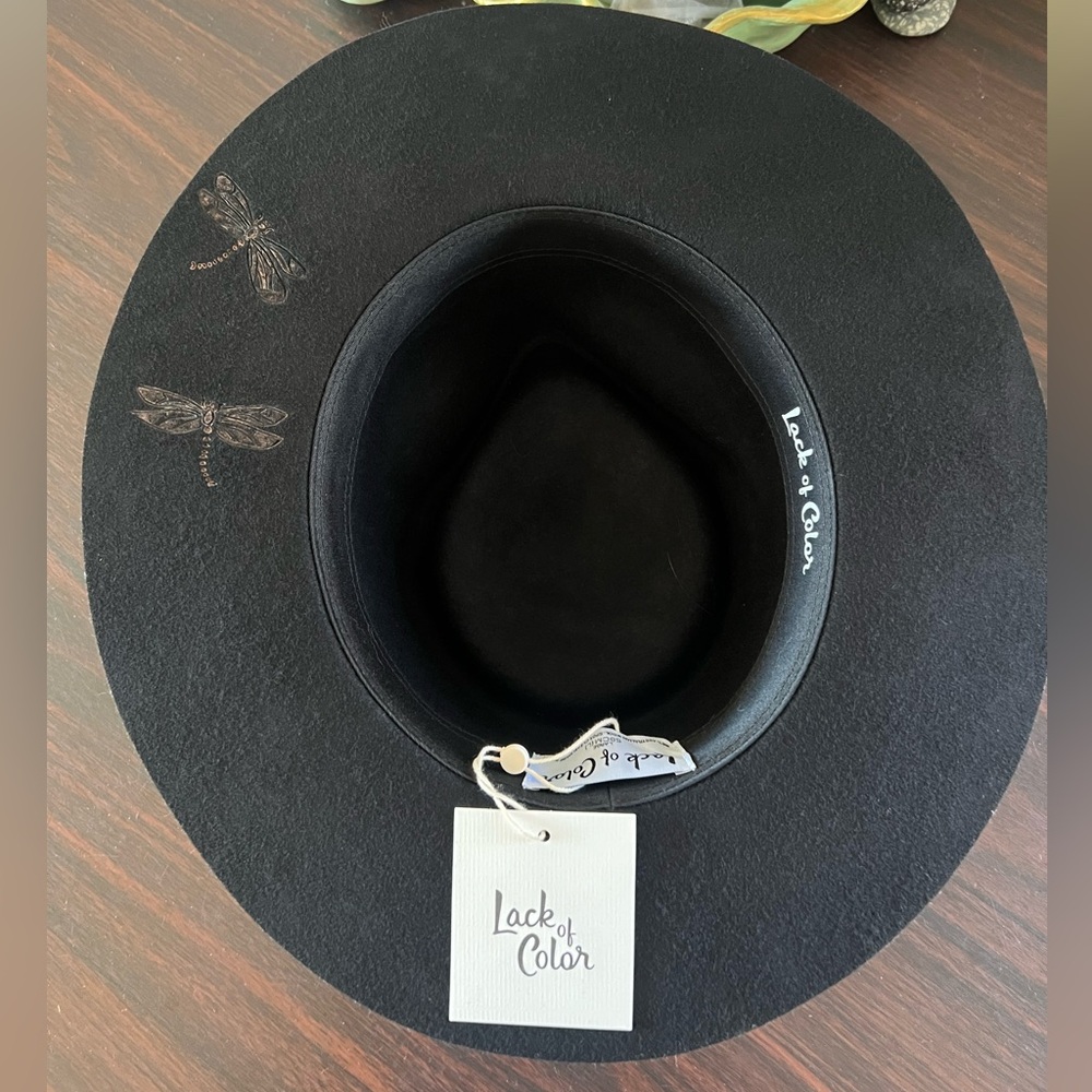 NWT Lack of Color Native Design Custom Burned Feather Hat - Picture 9 of 14